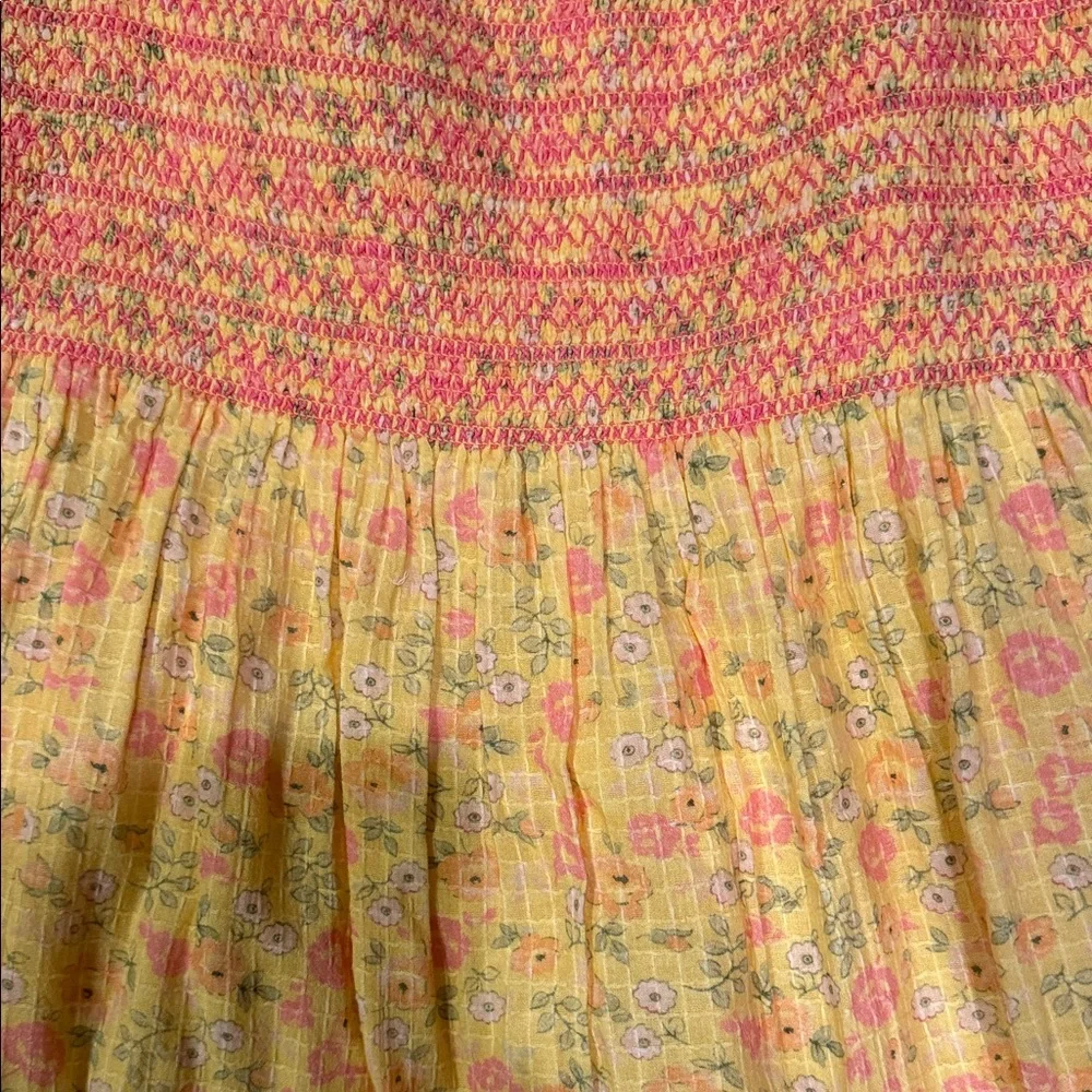 LoveShackFancy Yellow and Pink Maxi Dress - Picture 3 of 6